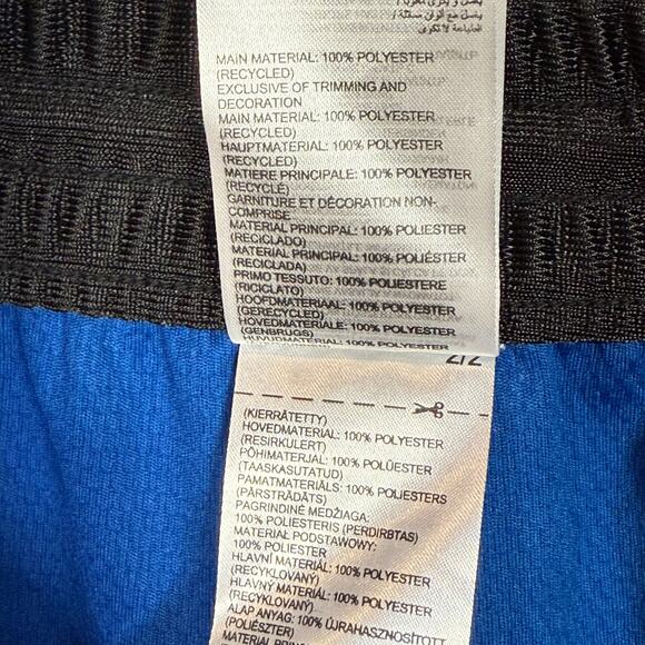 Reebok Men's 11" Regular-Fit Logo-Print Mesh Basketball Shorts vector blue XL - Picture 8 of 8